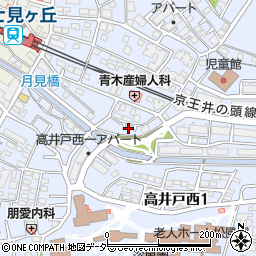 東京都杉並区高井戸西1丁目34-5周辺の地図