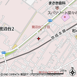 千葉県習志野市鷺沼台2丁目21周辺の地図