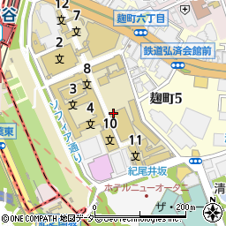 東京都千代田区紀尾井町7周辺の地図