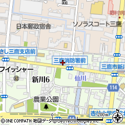 東京都三鷹市新川6丁目33-5周辺の地図