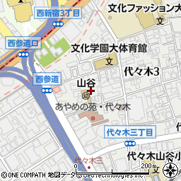 東京都渋谷区代々木3丁目32周辺の地図