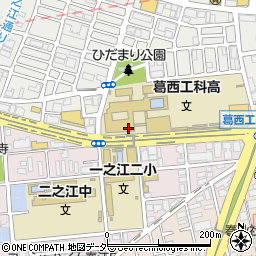 東京都立葛西工科高等学校周辺の地図