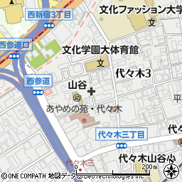東京都渋谷区代々木3丁目32-11周辺の地図