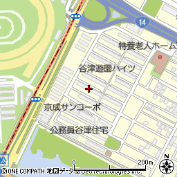 谷津遊園ハイツ４・Ｄ号棟周辺の地図