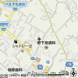 東京都八王子市楢原町575周辺の地図