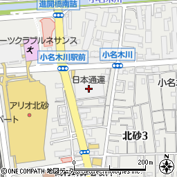 日本通運株式会社　隅田川支店流通センター事業所メディカル課周辺の地図