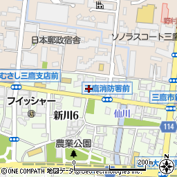東京都三鷹市新川6丁目33-6周辺の地図