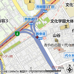 代々木西参道Ａ駐車場周辺の地図