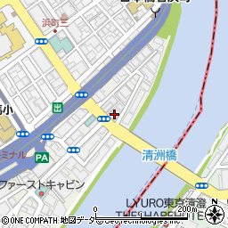 東京都中央区日本橋中洲7周辺の地図