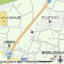 山梨県甲州市勝沼町山905周辺の地図