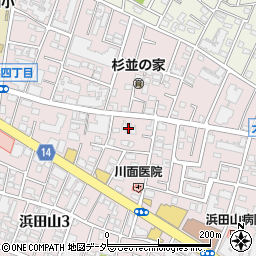 日本政策投資銀行浜田山社宅周辺の地図
