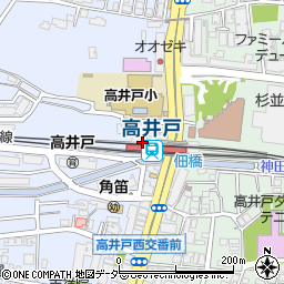 京王ストア高井戸店周辺の地図
