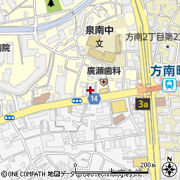 築地日本海 方南町店周辺の地図