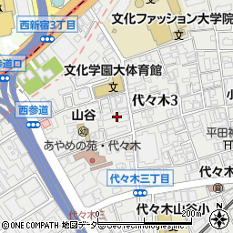 東京都渋谷区代々木3丁目31周辺の地図