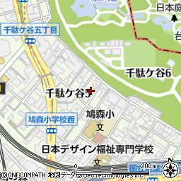 東京都渋谷区千駄ケ谷5丁目周辺の地図