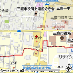 コジマ×ビックカメラ三鷹店周辺の地図