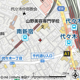東京都渋谷区代々木1丁目52-6周辺の地図