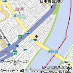 東京都中央区日本橋中洲8-1周辺の地図