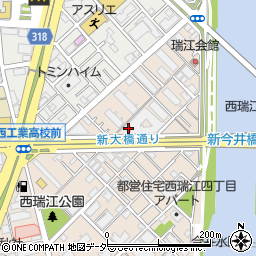 まつやクリーニング店周辺の地図