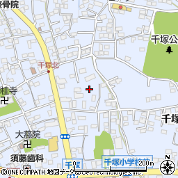 山梨県甲府市千塚周辺の地図
