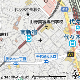 東京都渋谷区代々木1丁目52-4周辺の地図