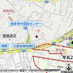 東京都三鷹市牟礼2丁目16周辺の地図