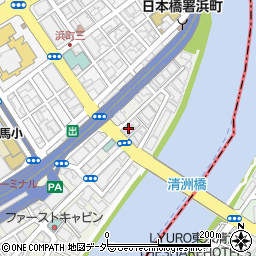 東京都中央区日本橋中洲8周辺の地図