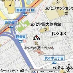 東京都渋谷区代々木3丁目32-2周辺の地図