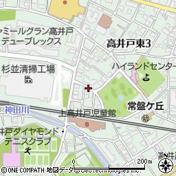 東京都杉並区高井戸東周辺の地図