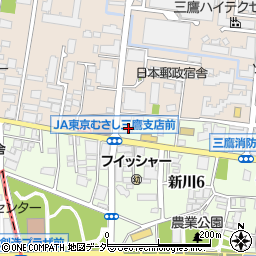 東京都三鷹市新川6丁目34-10周辺の地図