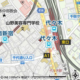 東京都渋谷区代々木1丁目37-7周辺の地図