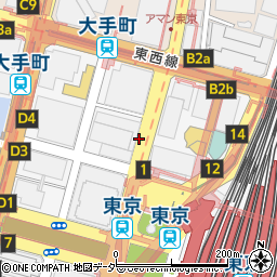 東京都千代田区丸の内1丁目周辺の地図