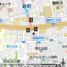 三菱ＵＦＪ銀行麹町支店周辺の地図