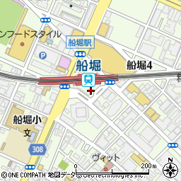 船堀駅前公衆トイレ周辺の地図
