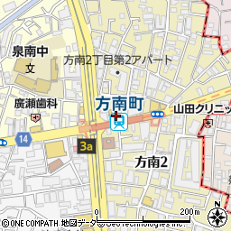 日高屋 方南町駅前店周辺の地図