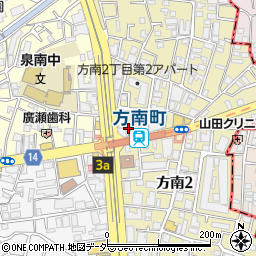 吉野家 方南町店周辺の地図