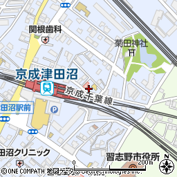 タイムズ京成津田沼第２駐車場周辺の地図