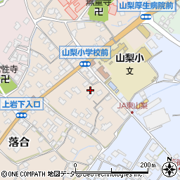 山梨県山梨市落合774周辺の地図