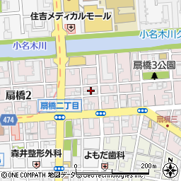 東京都江東区扇橋2丁目19周辺の地図