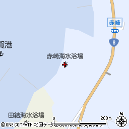 赤崎海水浴場周辺の地図