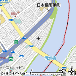 東京都中央区日本橋中洲9周辺の地図