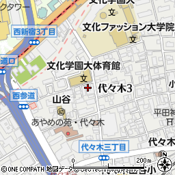 東京都渋谷区代々木3丁目31-5周辺の地図