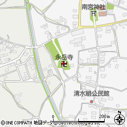 永岳寺周辺の地図