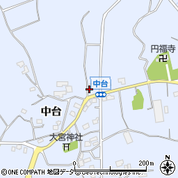 千葉県山武郡横芝光町中台1112-1周辺の地図