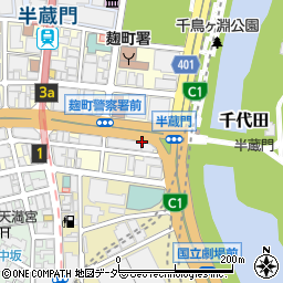 東京都千代田区麹町1丁目1周辺の地図