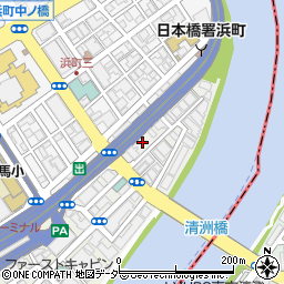 東京都中央区日本橋中洲11周辺の地図