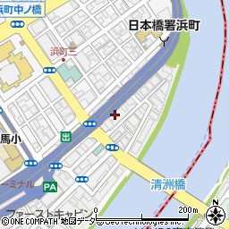 東京都中央区日本橋中洲11-13周辺の地図