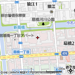 東京都江東区扇橋1丁目21周辺の地図