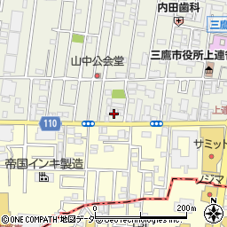 ファミリーマート三鷹人見街道店周辺の地図