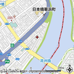 東京都中央区日本橋中洲10周辺の地図